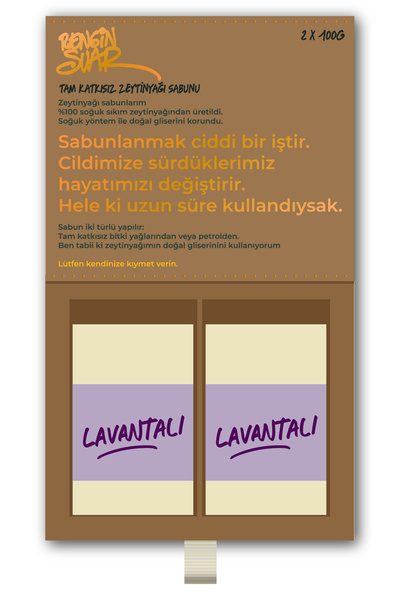 Rengin Suar Lavantalı Zeytinyağı Sabunu (2 Adet 100 G) - Hediyelik Kutu