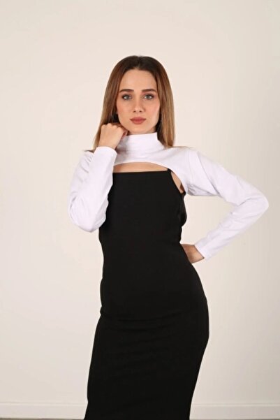 LİVE SPORT Hijab compact din bumbac pieptănat pentru femei - guler vertical, guler pentru gât, mâneci, 100% bumbac