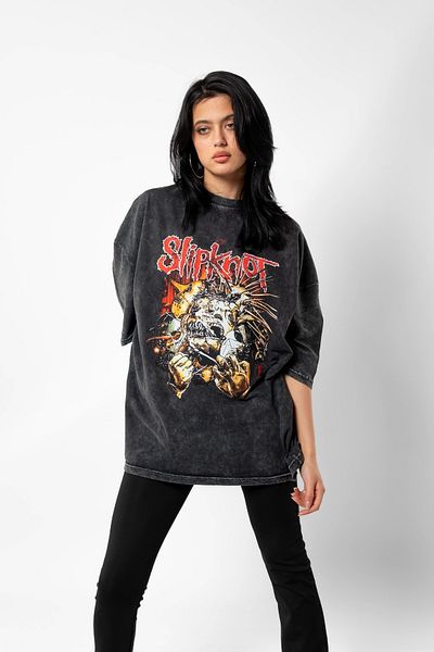 Bak Moda Μπλουζάκι με στάμπα Zombie Unisex Oversize