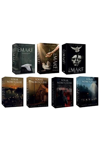 İndigo Kitap Aslı Arslan Seti 7 Kitap Karton Kapak (Sokak Nöbetçileri - Emare)