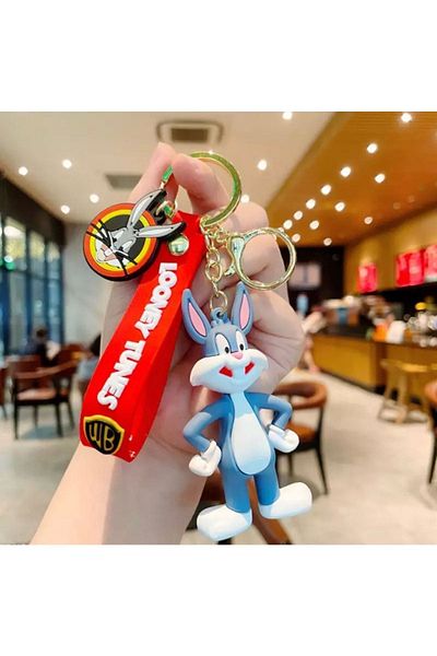 CHARMLUCKY باغز باني سلسلة مفاتيح سيليكون لطيفة