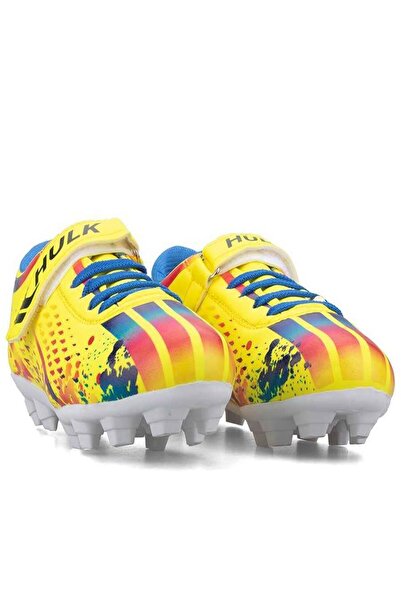 Hulk 129 Filet Cırtlı Çocuk Futbol Krampon Sarı_Kırmızı
