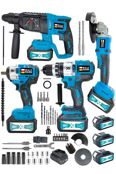 WaltMann 2 GERMANY Profesyonel 4'Lü Set 2 Yıl 3.0 - 3.4Ah 72 Volt Darbeli