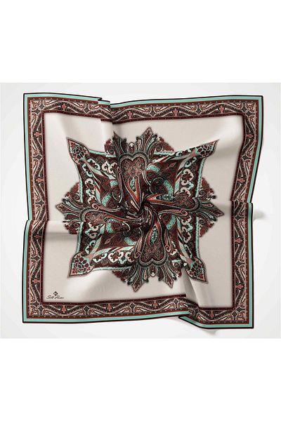 Silk Home Eșarfă din bumbac moale cu model Rubai