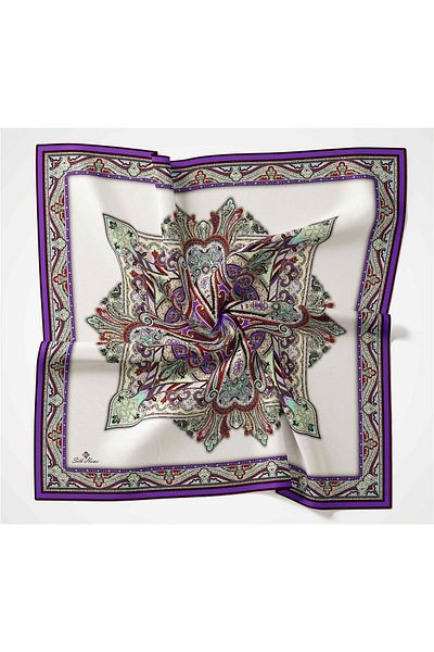 Silk Home Μαλακό βαμβακερό κασκόλ με σχέδιο Rubai