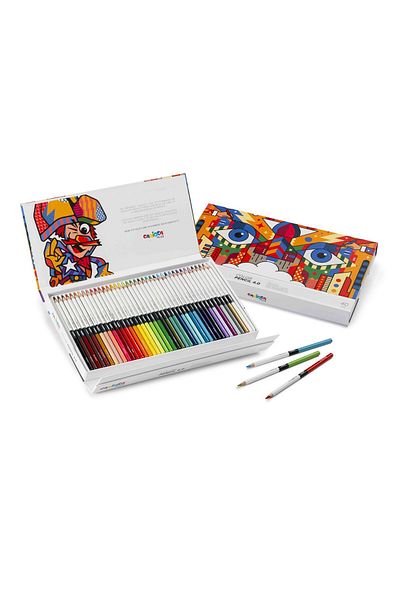 CARIOCA CARİOCA PLUS 4.0 DRY PAINTING PEN 40 PIECES (HARD BOX)