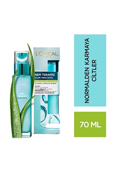 L'Oreal Paris Nem Terapisi Aloe Vera Suyu Normalden Karmaya Ciltler Için Su B...