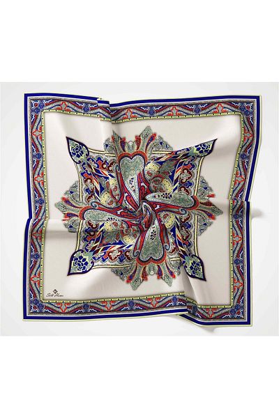 Silk Home Μαλακό βαμβακερό κασκόλ με σχέδιο Rubai