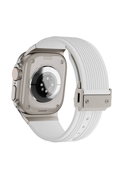 HTstore شاهد Ultra 49mm Zore KRD-113 سوار سيليكون ذو مظهر رياضي