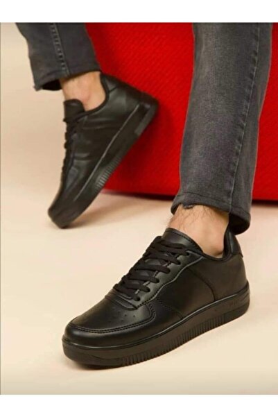 Everest Siyah - Aır Bağcıklı Termo Taban Unısex Sneaker