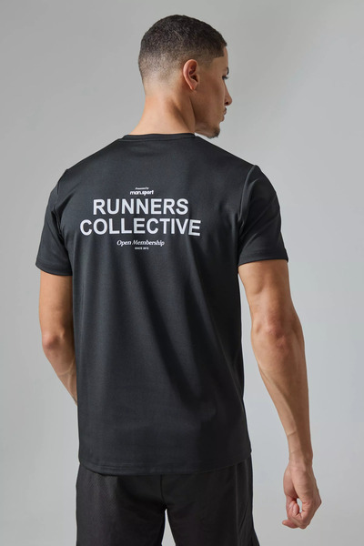 YUVEST Majica - Runner Collective, široka majica sa kratkim rukavima i okrugl...