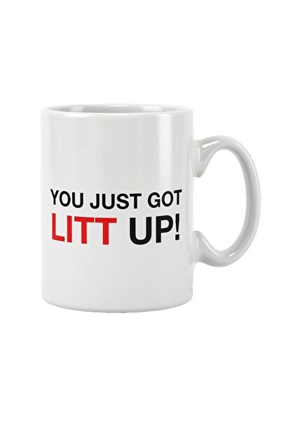 qoeuyl boutique بدلة كوب مطبوع عليها Just Got Litt Up