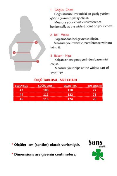 Şans Red Plus Size Shirt - Front Button and Long Print 65N38020