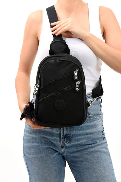 YOGII Unisex Bibu Model Αδιάβροχη τσάντα σώματος Crinkle - Πολλαπλών διαμερισμάτων, Σακίδιο πλάτης, VIP Τσάντα ώμου