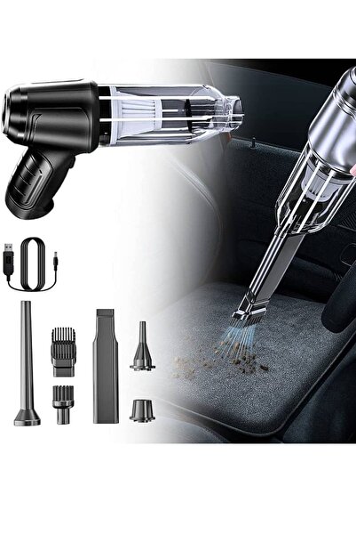 MeyZone Mini Şarjlı El Süpürgesi Şarjlı Süpürge Araç İçi Süpürge + Hava Üfleme Özelliği