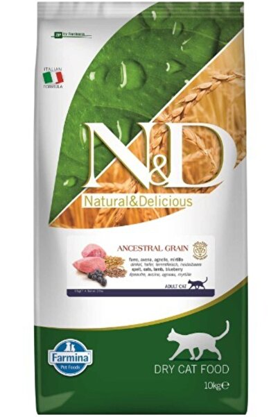 N&D Düşük Tahıllı Kuzu Etli Ve Yaban Mersinli 10 Kg Yetişkin Kısır Kuru Kedi ...