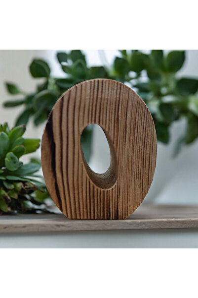 Renkli Tasarım Evi Kişiye Özel Harf Mumluk-O Harfi