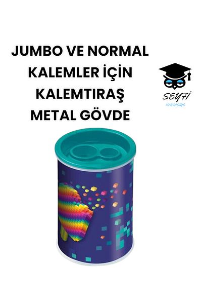 SEYFİKİRTASİYE Metal Body Pencil Sharpener for Jumbo and Normal Pencils