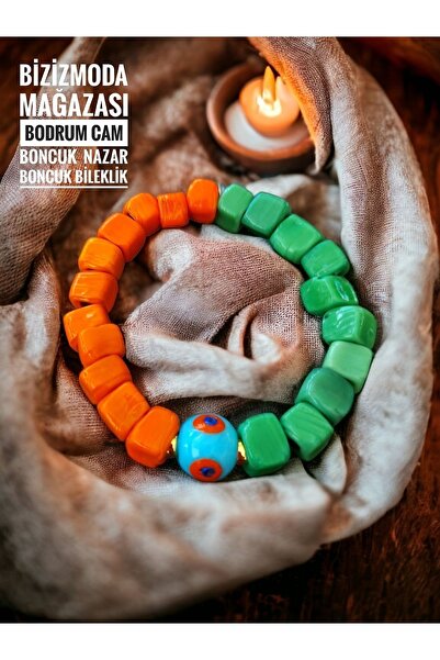 bizizmoda Glass Basement Bead Evil Eye Bead Bracelet Evil Eye Beaded Bracelet