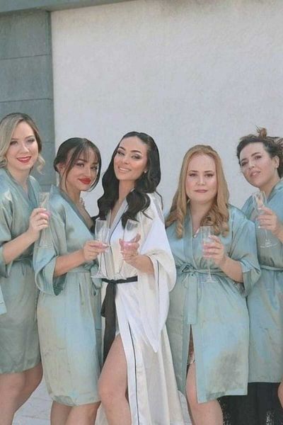 Lasilla 7 bucăți rochii de damă de onoare cu model de aripă, rochii de domnișoară de onoare, rochii de domnișoară de onoare