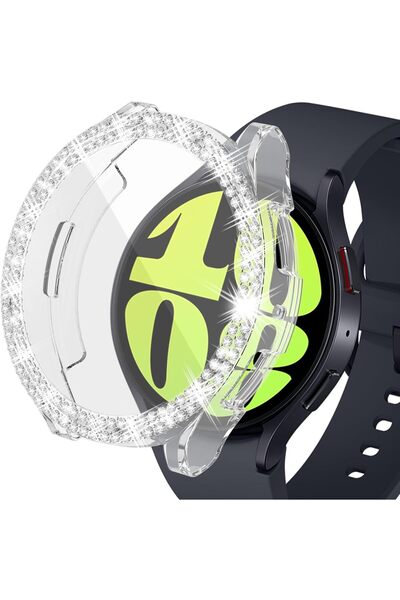Nezih Case Samsung Galaxy Watch 4 / 5 / 6 / 7 / Fe 40mm Uyumlu Çift Sıra Parl...