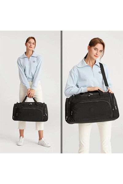 SMART BAGS Black Travel Bag 1212