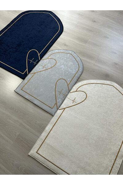 betizhome سجادة صلاة للأم والأب والطفل مع هدية مسبحة لؤلؤية من الخيزران على ش...