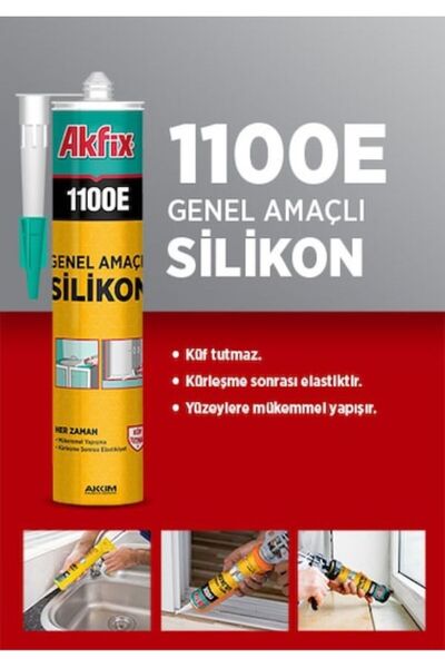 Akfix AKFİX BEYAZ SİLİKON 280 GR