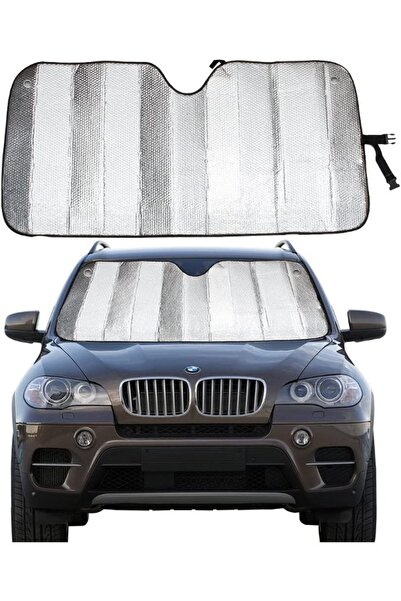 Ankaflex Parasolar auto pliabil din aluminiu metalizat lucios cu baloane 130x60 cm