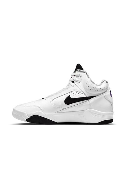 Nike Unisex Λευκά παπούτσια μπάσκετ - DJ2518-100 Air Flight Lite Mid
