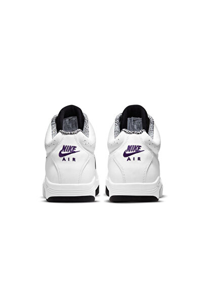 Nike Unisex Λευκά παπούτσια μπάσκετ - DJ2518-100 Air Flight Lite Mid