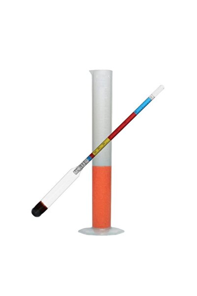 Genel Markalar Cam Alkol Metre/ Alkol Ölçer Renkli+plastik Mezür 250 Ml Seti-alman -0-100% -uzunluğu:26.5cm