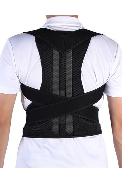 AYACO Unisex Μαύρος Κορσές Στήριξης Πλάτης - Ορθοπεδικός Στήριγμα Πλάτης, Ιατρική Προληπτική