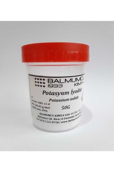 BALMUMCU Potasyum Iyodür 50 gram Minimum %99 Saflık