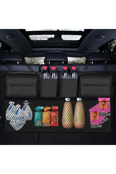 Ankaflex منظم صندوق السيارة 8 جيوب منظم أشياء السيارة منظم ملحقات السيارة الد...