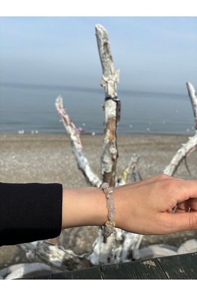 Mia Pera Broken Citrine Money Stone Bracelet - Natural Stone