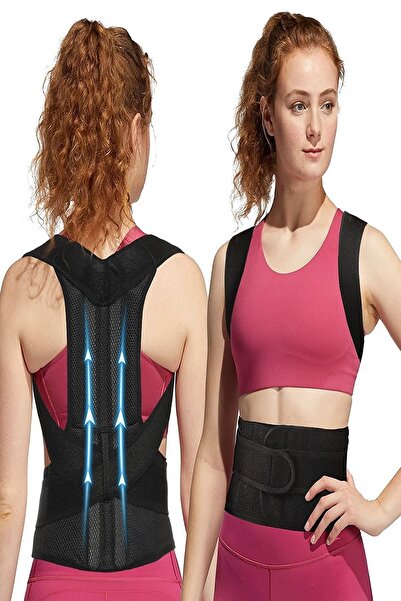 Ankaflex Sırt Postür Düzeltici Omuz Bel Omurga Destek Kemeri Ayarlanabilir Ba...