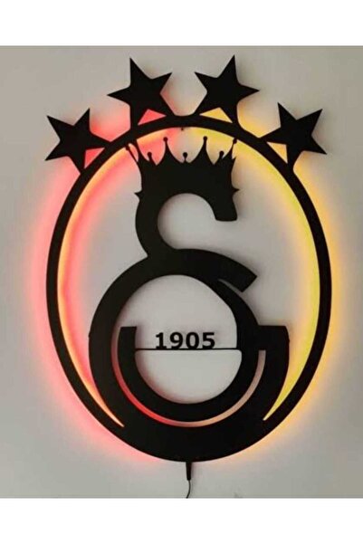 laser room galatasaray ledli duvar tablosu
