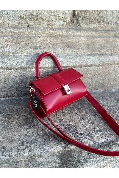 Night Geanta de mana si umar dama Paula Model Cherry Red