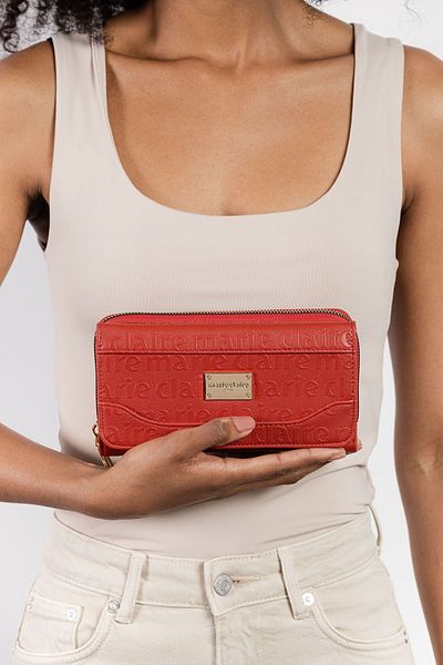 Marie Claire محفظة نسائية حمراء لويا ماك231307696
