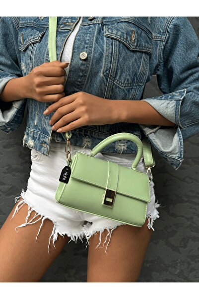 Night Geantă de mână și de umăr pentru femei Paula Model Mint Green