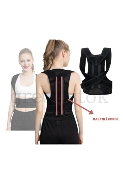 AYACO Orthopedic Waist Back Shoulder Corset Unisex Black Double Underwire Upright Posture Anti-Humpback