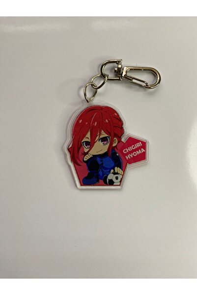 Hara Company سلسلة مفاتيح أنيمي قفل أزرق Chigiri أنيمي / زخرفة حقيبة