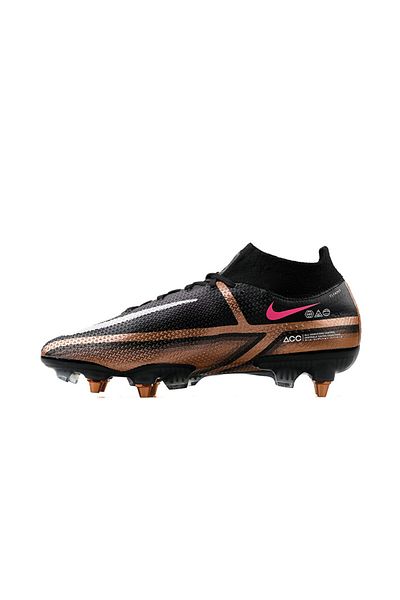 Nike Black Men's Grass Floor Football Shoes - Phantom GT2 Elite DF SG Pro, Wet/Soft DR5957-810