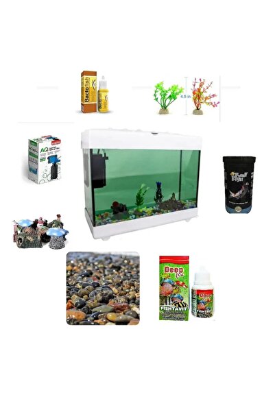 Ans Full Hazır Akvaryum Seti 30 x 2 5 x 14 cm 10 Parça