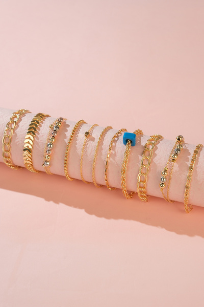 Jack Ferrero Kadın Bileklik Kombin Seti Altın Kaplama