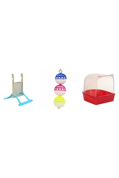 Ti-Sert Budgie Ballerina (ballerina+3-Piece Ball+mirror Swing)