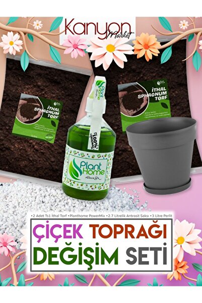 Genel Markalar Çiçek Toprağı Değişim ve Bakım Seti - Bitki Toprağı Böcek Sine...