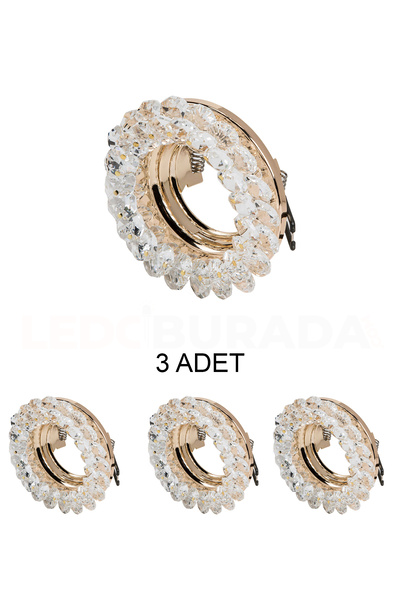 Cata CT-6596 Papatya Cam Spot Kasası - 3’lü Paket