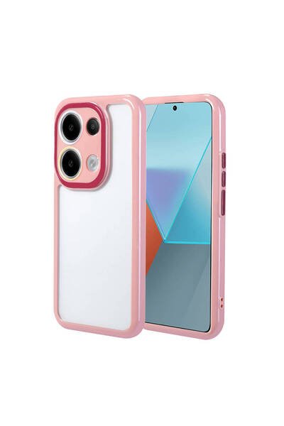 Nezih Case Xiaomi Redmi Note 13 4G Kılıf Kamera Koruması ve Kenarları renkli ...